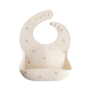 Mushie Silicone Bib - Pretzel